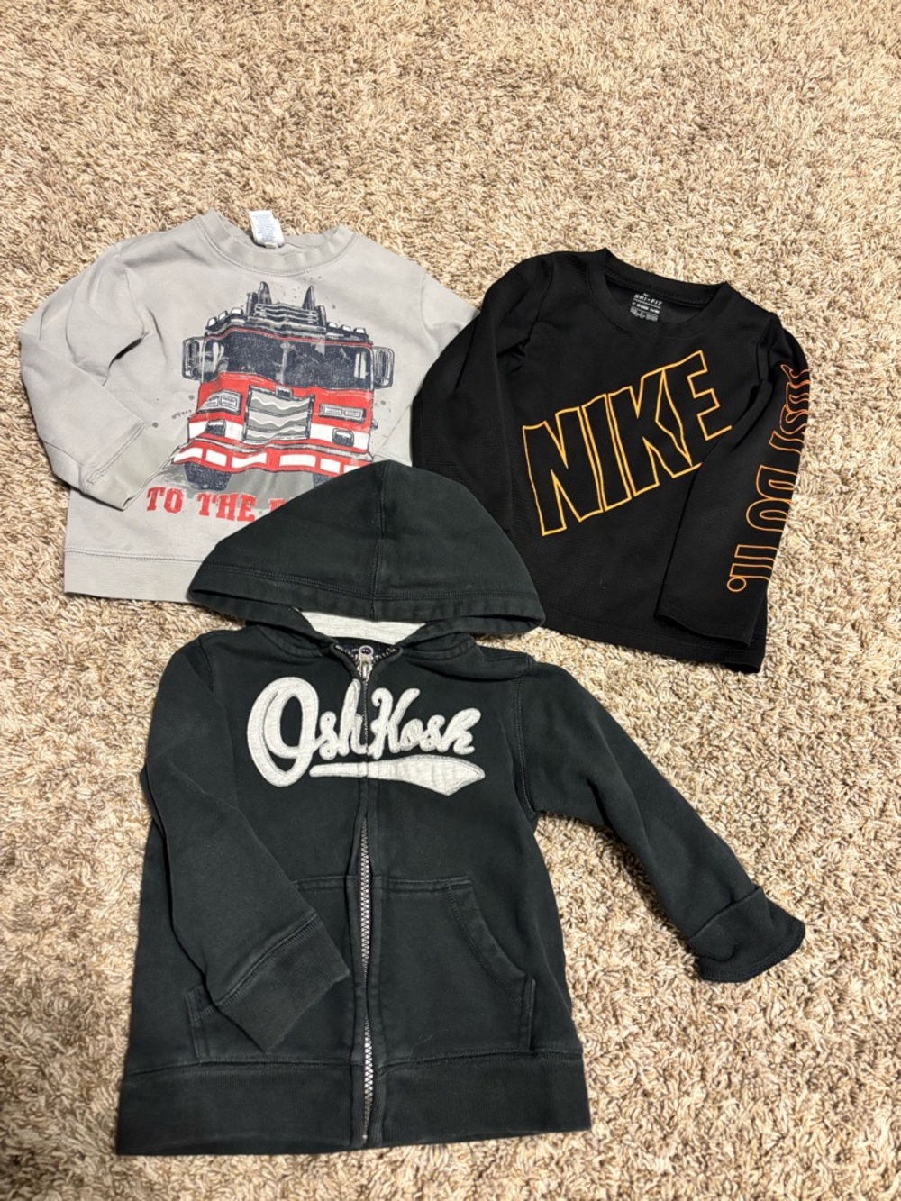 4t tops, Nike,OshKosh B'gosh and Circo